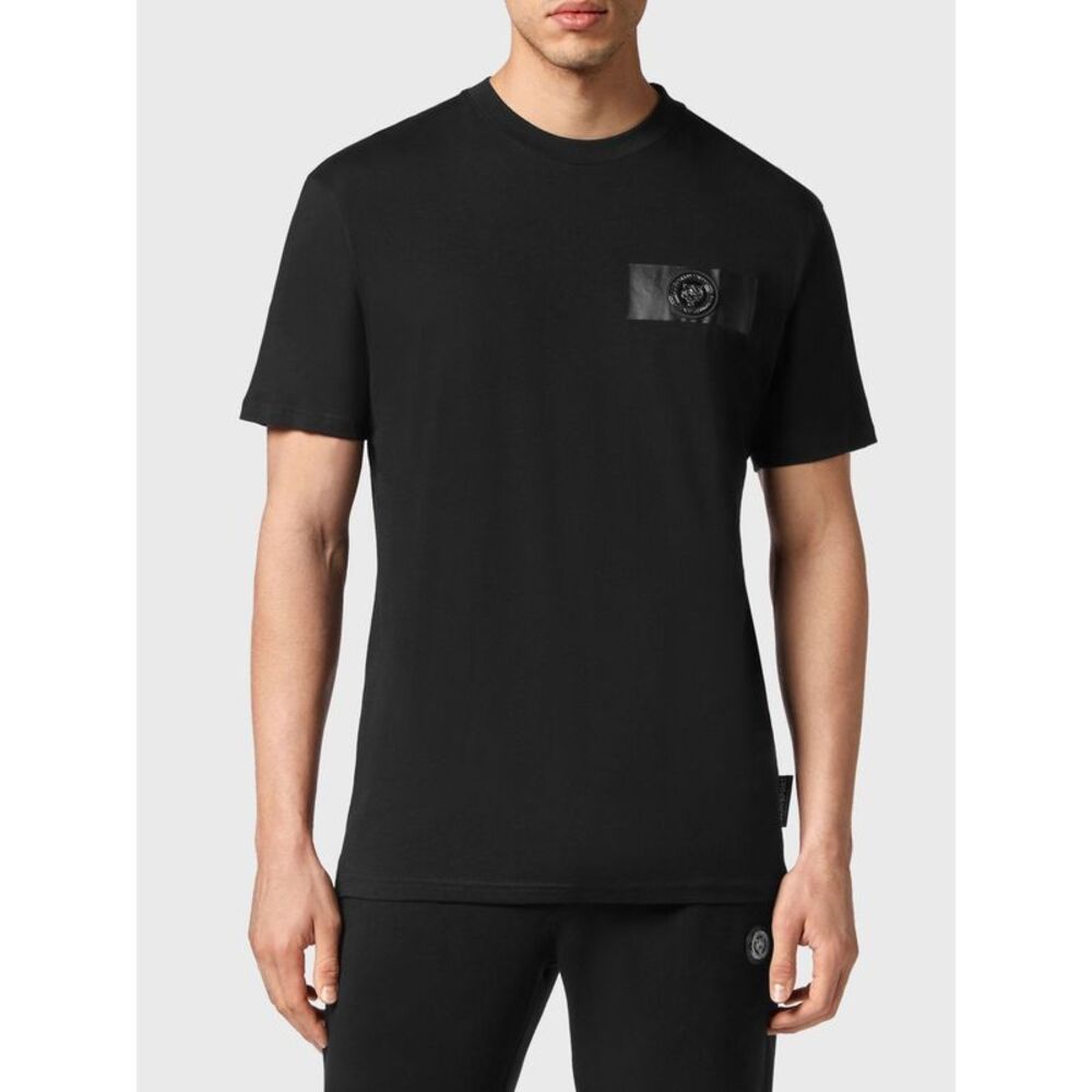 Plein Sport Men Plein Sport Jersey T-Shirt With Back Logo Print